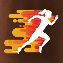 Běhání - oranžová žena