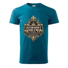 Listopadový gentleman zlatý art deco motiv