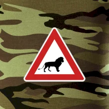 Dopravní značka - Pozor lev