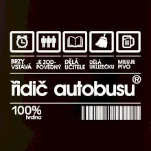 Čárový kód řidič autobusu