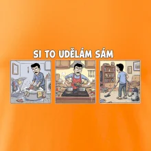 Si to udělám sám - muž s knírkem