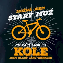 Starý muž - horské kolo