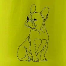 Francouzský buldoček černá kresba