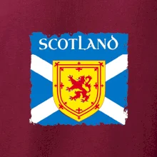 Skotská vlajka s erbem lva