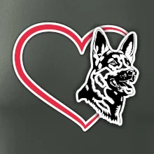 Německý ovčák v srdci Německý ovčák v srdci