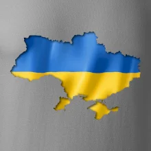 Ukrajina vlajka mapa