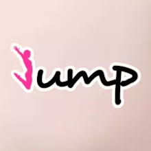 Jump - nápis a panáček