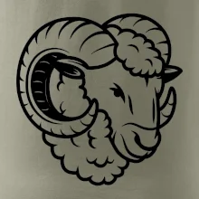 Bílá Hlava berana obrys