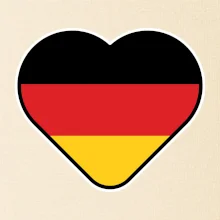 Germany love velké - Německá vlajka