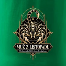 Muž z listopadu geometrický zlatý štír