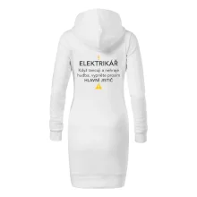 Elektrikář - hlavní jistič - Nápis na zádech