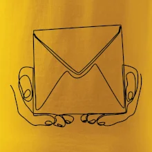 Obálka pošták jedním tahem