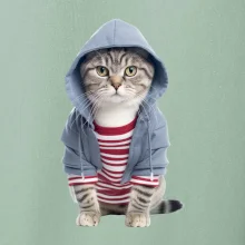 Kočka v pruhovaném triku