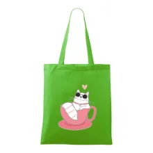 Hustá kočka v hrníčku