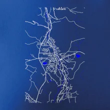 Vrchlabí - Mapa s vodními toky