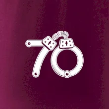 Narozeninové tričko pro policajta - pouta 70