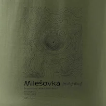 Milešovka - vrstevnice v obdélníku
