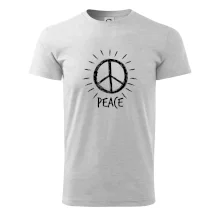 Peace symbol černobílý