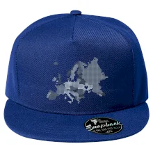 Mapa Evropy - srdce v Ukrajině