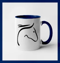 Kůň - hlava silueta