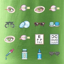 Oční lékař ikony