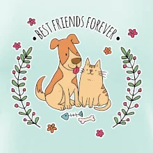 Kočka a pes best friends