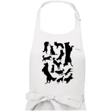 Border kolie siluety