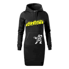 Hasič stojící - nápis hasiči - Velký nápis  na zádech