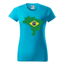 Brazílie vlajka v mapě Brazílie vlajka v mapě