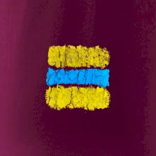 Turistická Cyklo značka - žluto modrá