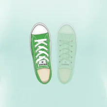 Párové boty - zelené