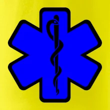 Rescue - Hvězda na prsu +  nápis na zádech