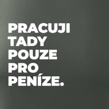 PRACUJI TADY POUZE PRO PENÍZE.