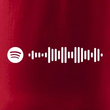 Spotify kód na prsu
