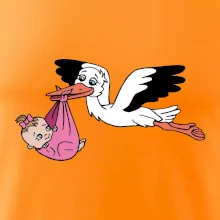 Čáp a miminko - holka (Hana-creative)