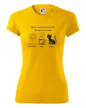 Jsem nenáročný člověk. Ke štěstí mi stačí sluníčko kafe kočka