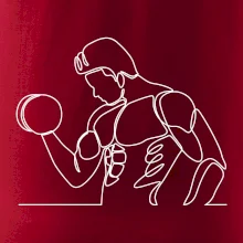 Fitness muž jedním tahem