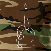 Gymnastika na rukou jedním tahem