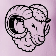 Černá Hlava berana obrys