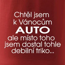 Chtěl jsem k Vánocům auto