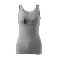 Disc golf - žena černý obrázek