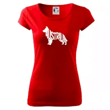 Australský Ovčák - nápis v těle