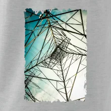 Barevné nebe - stožáry vysokého napětí