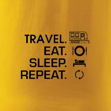 Eat sleep travel - Velký  přívěs