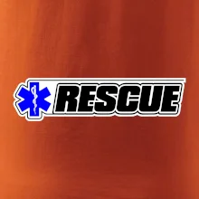 Záchranář rescue kříž modrý