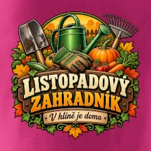 Listopadový zahradník v hlíně je doma