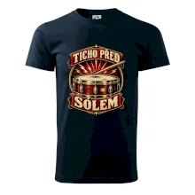 Ticho před sólem - vintage bubenický emblém