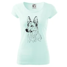 Německý ovčák černá kresba