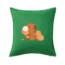 Kapybara se zmrzlinou