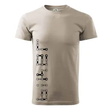 Biker nápis na výšku řetěz